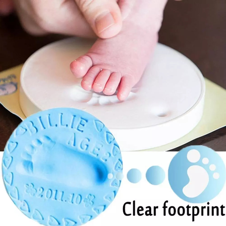 Pack Of Soft Clay Baby Handprint Footprint Imprint Kit Parent-child Hand Inkpad Fingerprint Baby's Growth Gifts Air Drying Clay