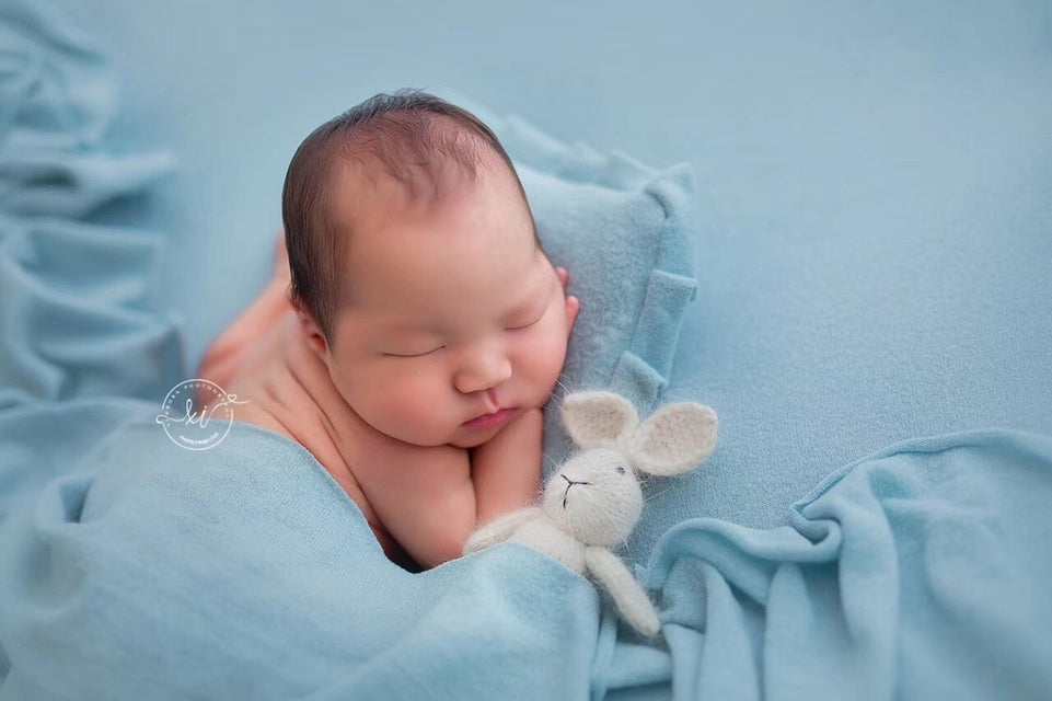 Newborn Photography Props Handmade Dolls Knitted Rabbit Bear Baby Photography Studio  Accessoires