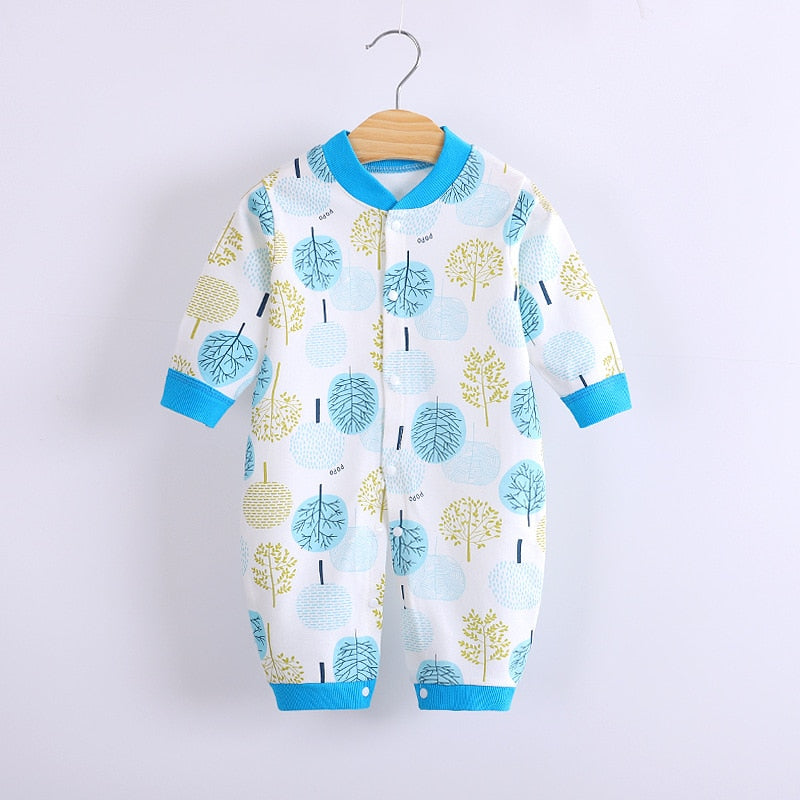 Cotton Baby Jumpsuit Baby Long Sleeve Toddler Romper Clothes Newborn Cute Romper Baby Home Clothes Baby Girl Winter Clothes