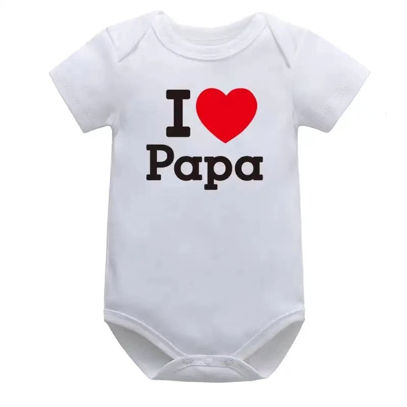 Baby Clothes Bodysuit for Newborn Infant Jumpsuit Boys Girls Letter Print Short Sleeves Romper Toddler Onesies 0 to 12 Months